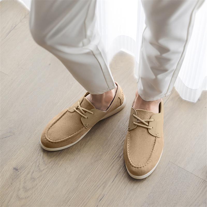 Fashion Casual Shoes For Men Business Suede Loafers Men Platform Slip on Mens Driving Shoes Lightweight Leisure Men Shoes
