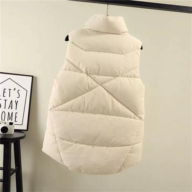 Cotton Vest Women's Autumn and Winter Fashion Trend Vest Large Size Western Style All-match Vest Jacket