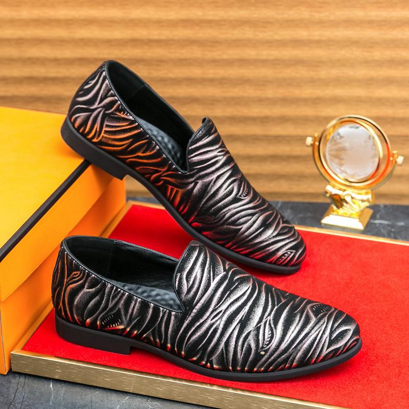 Große Größe Mütze Schuhe Slipper Faulschuhe flache bequeme britische Freizeitschuhe Anzug Gentleman Kleiderschuhe Lederschuhe