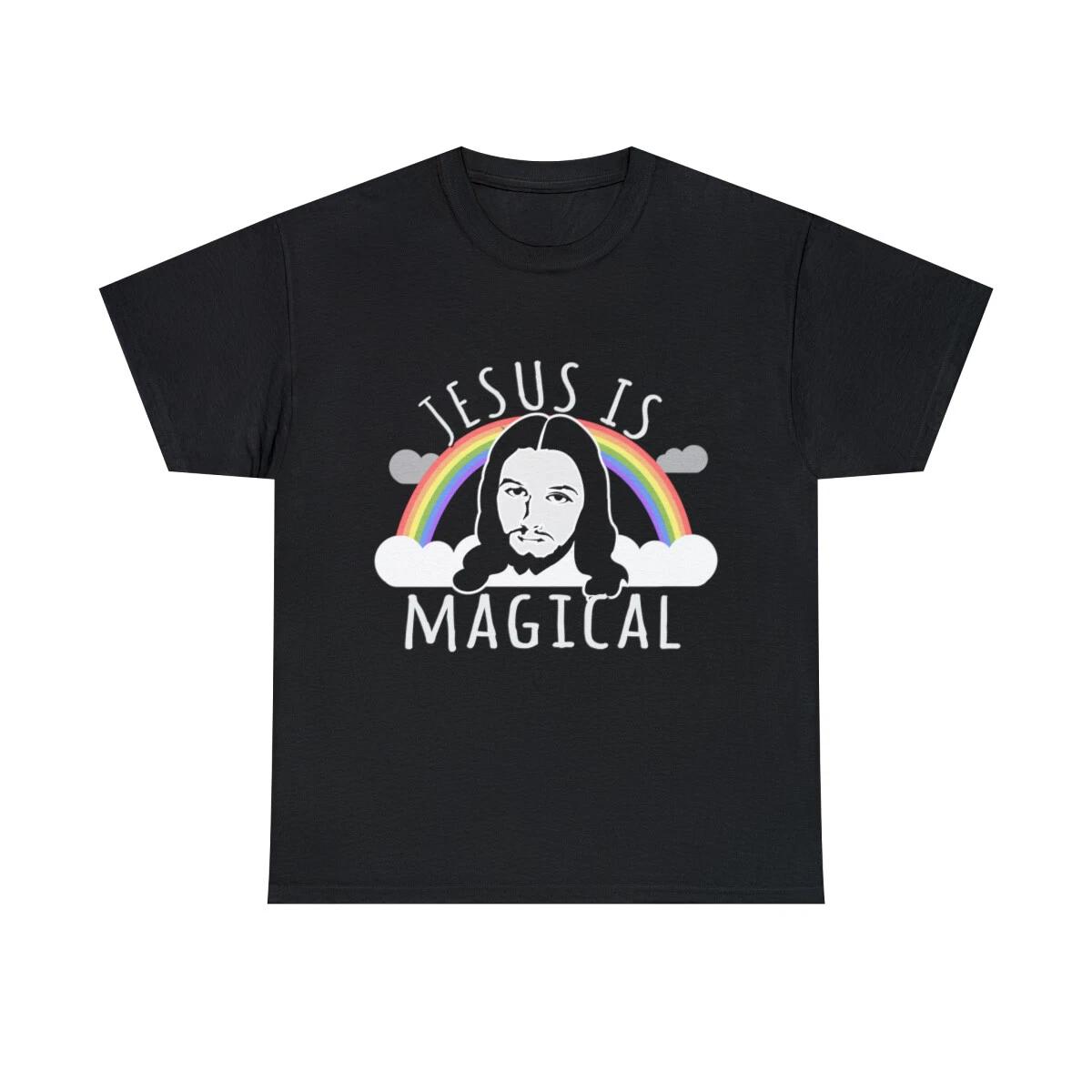 Jesus Is Magical Graphic Tee Shirt, S-5XL S
