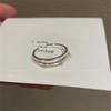 Korean plain ring ring female ins wind design opening adjustment tail ring ring ring