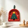 Coral Fleece Christmas Hand Towels Quick-drying Cleaning Dishcloths  Xmas Decor
