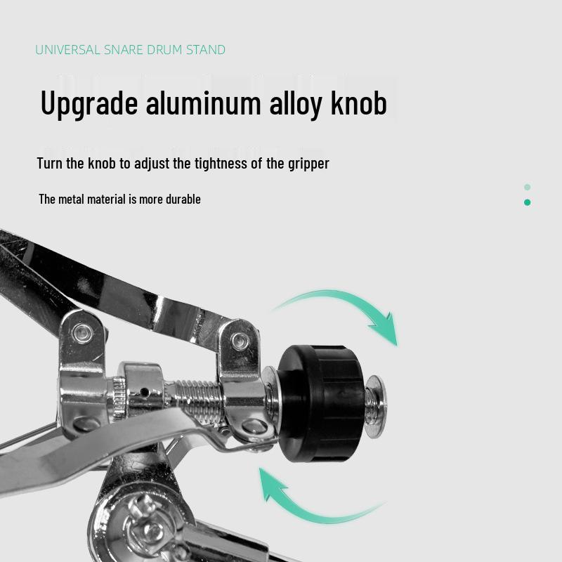 22-Tube Height-Adjustable Snare Drum Stand with Silent Drum Accessories