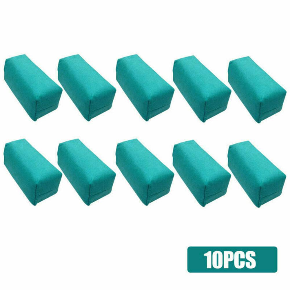 

10 шт. Аппликатор из замшевой губки для детализации автомобиля Использовать с керамическим покрытием Новый для автомобилей Полировка воском Блок для чистки синий