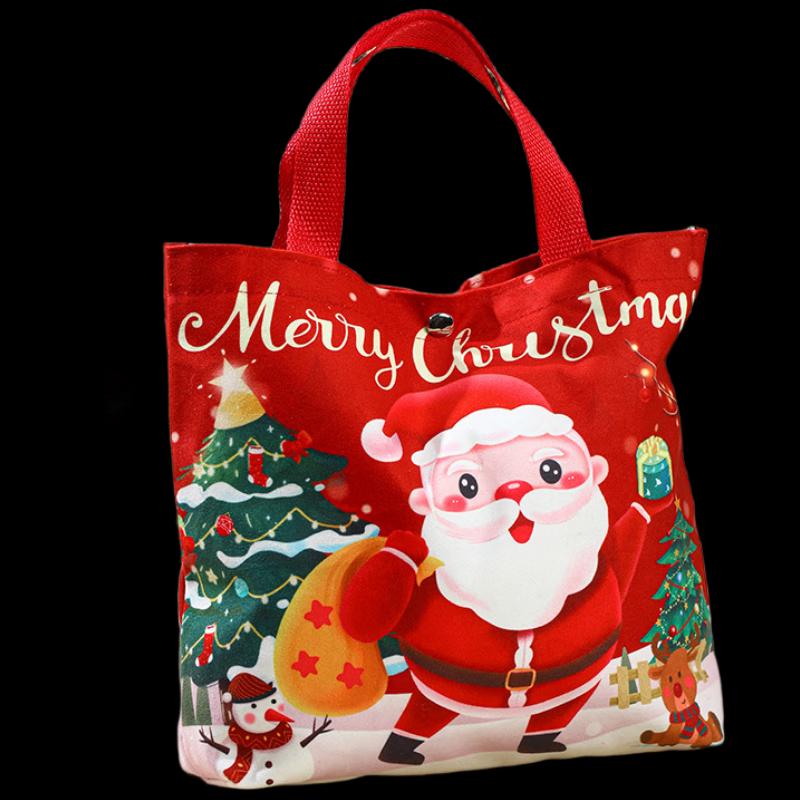 Christmas Eve Canvas Gift Bag