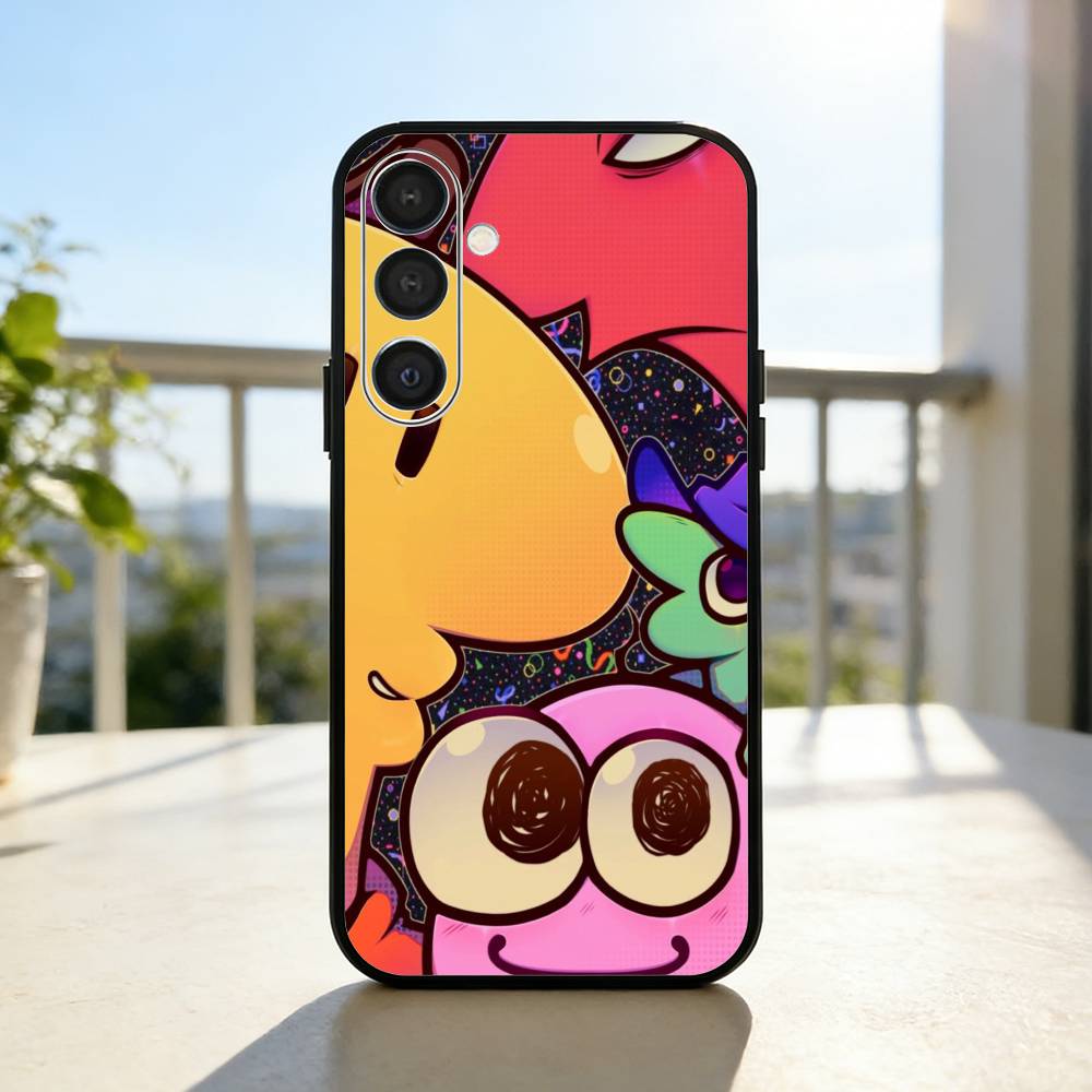 S-Smiling F-Friends Pim Charlie Phone Case For Samsung A73,72,71,53,52,51,22,91,80, Soft Black Cover