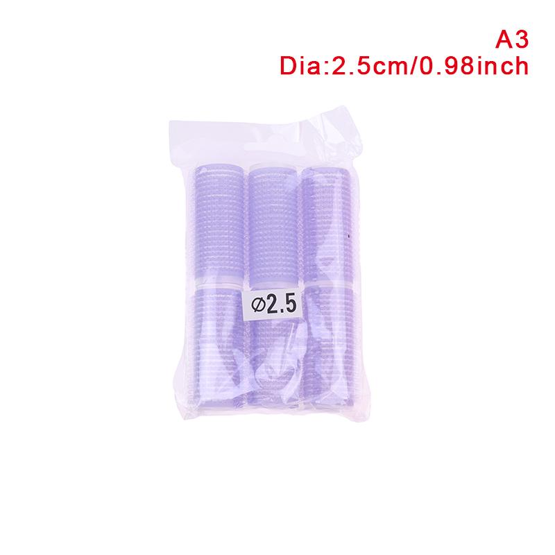 

6 шт., бигуди для волос с самозахватом, цепляются разного размера, сделай сам, парикмахерские бигуди 2.5cm