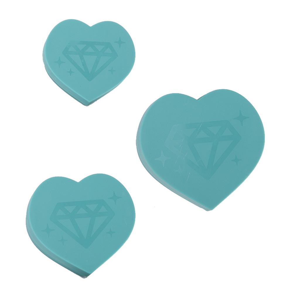 Rhinestone Painting Trays New Love Heart Shape DIY Multifunctional Crystal Screening Storage Tool SetBlue Number 2