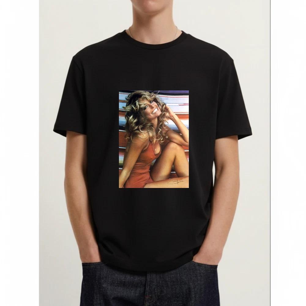 Farrah Fawcett Inspired Unisex TShirt with Red Bathing Suit Design S