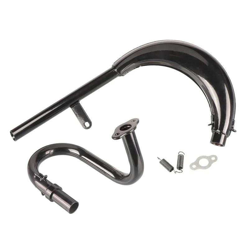 Split Pipe Exhaust Muffler For 2 Stroke 50cc 66cc 80cc 100cc Engine Gas Motorized Bicycle Motor Bike Parts