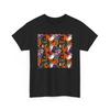 Unisex Adult T Shirt Playful Halloween Abstract Ghost Bat Pattern Spooky Season