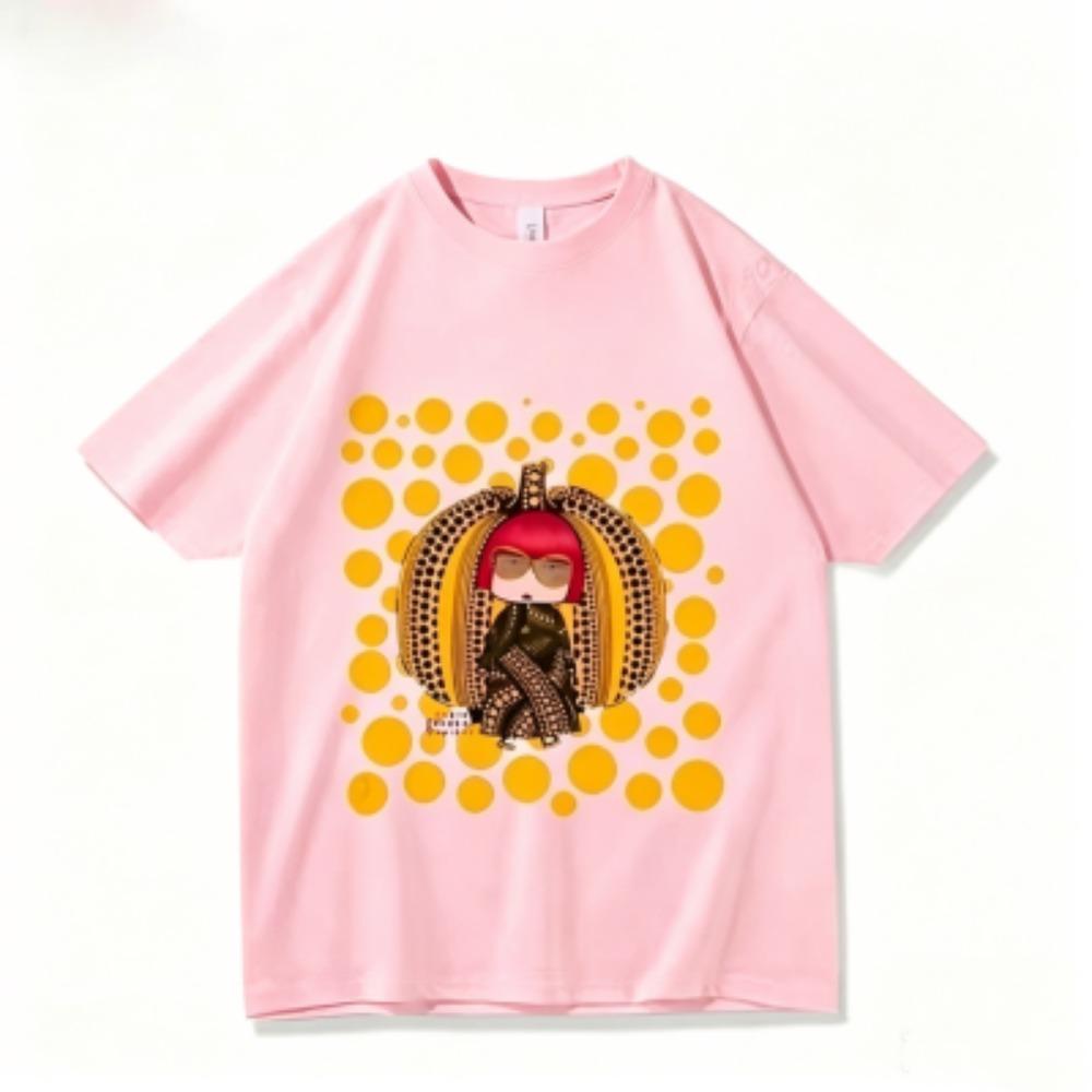 Sommer Punkte Kürbis Mädchen Druck Kinder T-Shirts Mode Straße Kurzarm Outdoor Freizeit Oberteile für Jungen und Mädchen T-Shirts Top