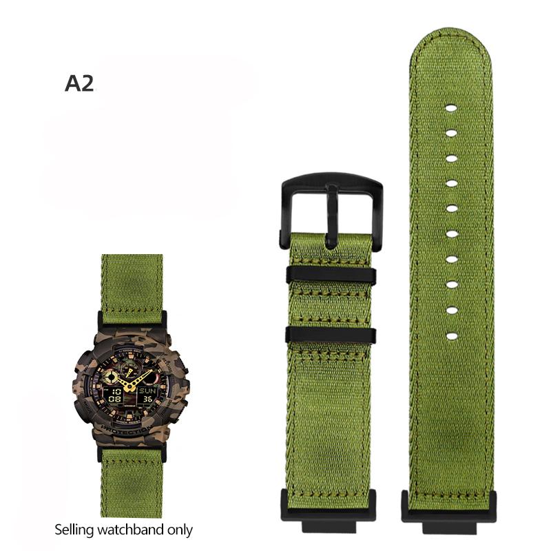 Nylonowy Pasek do Zegarka Canvas Dla GSHOCK Casio DW5600 DW-5600 GA110 GA100 GA120 GM2100 GA2100 GA2110 Zmodyfikowany Pasek Sportowy Pasek