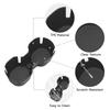 LUCKEASY for Volvo EX90 2025 2026 Car Central Console Water Cup Holder Tray TPE Cup Box Tidying Black