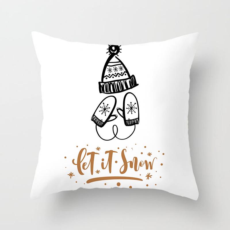 Christmas Golden Series Festive Decoration Pillowcase Home Sofa Car Pillow Cushion
