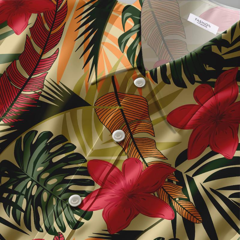 Thailand Yunnan Wasserspritzfest Hawaiihemd & Schnelltrocknende Shorts Set - Unisex Sommer Strandbekleidung