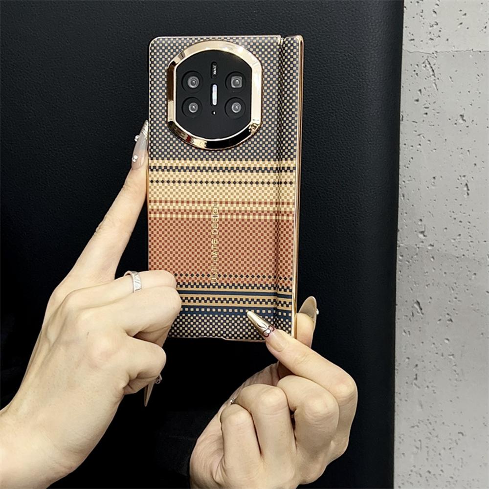 For Huawei Mate X7 Case Grid Pattern Hard PC Phone Cover