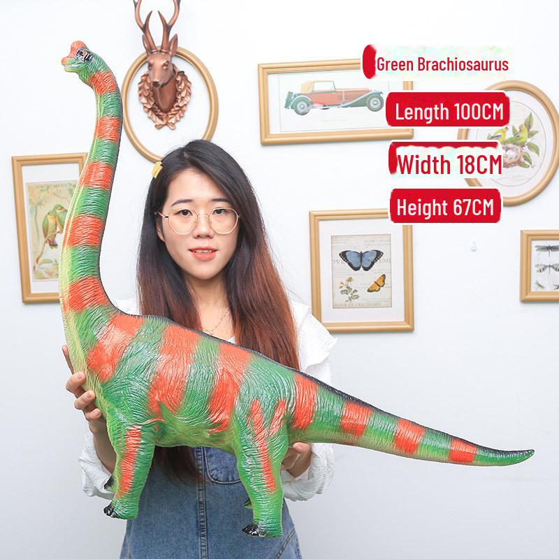 Soft Plastic Giant Dinosaur Model - Cotton-Filled Tyrannosaurus Rex/Triceratops Gift