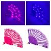 LED-Aufleuchtender Handfächer für Halloween, Tanzpartys, Hochzeitsfeiern, Party-Kostümzubehör