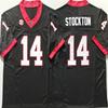 Maillot de Football Bulldogs Homme Mélange de Coton Brodé Uniforme d'Équipe Ligue Universitaire Entraînement
