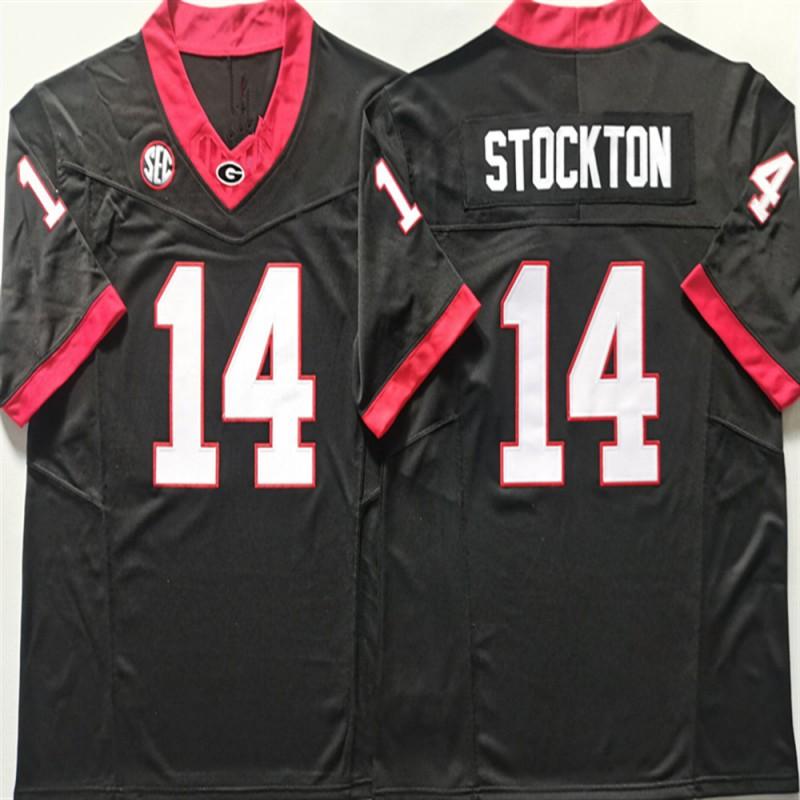 Maillot de Football Bulldogs Homme Mélange de Coton Brodé Uniforme d'Équipe Ligue Universitaire Entraînement