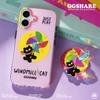 Hermit Crab Windmill Cat iPhone 17 Pro Max Case with Magnetic Stand & Wrist Strap