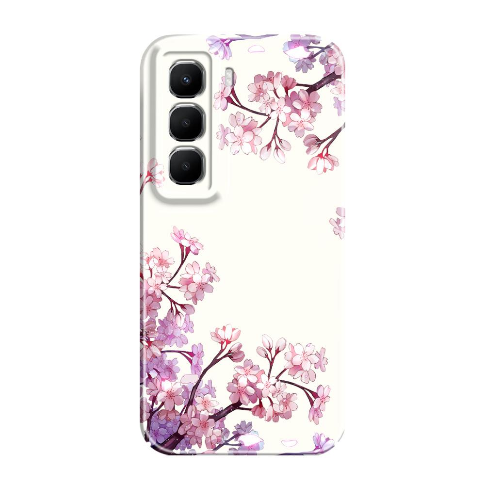 

Чехол для телефона Цветочные волны для Infinix Hot 60 60I 40 30I 12 10 Note 50 30 Pro Plus Play 4G 5G Пленка Жесткий чехол infinix Note 30 5G
