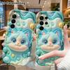 Phone Case: 2D Flat Design Suitable for Samsung Galaxy A34 A35 M05 M06 S20 S22 S21 FE Plus 5G Protective Case, Gradient Cute Kitten Face, Perfect Chri