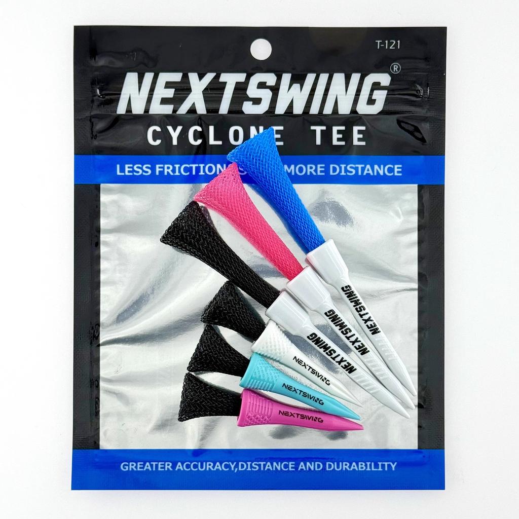 NextSwing Golfball-Tee Niedriger Widerstand Elastisches Netz-Ballhalterung Zyklon Limitierte Auflage Abschuss-Golf-Tee Robust Und Langlebig Kunststoff
