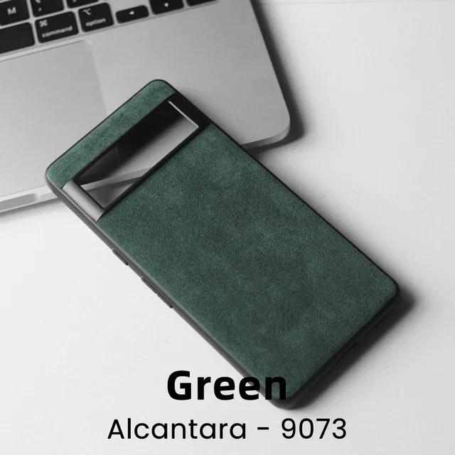 Luxury Alcantara Phone Case for Google Pixel 8 Pro 9 Pro XL 5G 7 7A 6A 6 3 3A Pixel Fold Natural Suede Leather Protection Cover