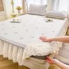 Yuanzu Lace Ice Silk Cooling Mat 3-Piece Bed Skirt Set