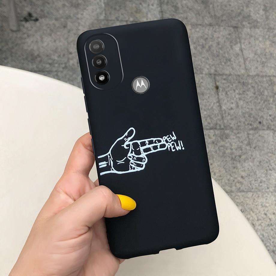 For Motorola Moto E40 Case Moto E20 E30 Cover Soft TPU Silicone Black Cartoon Dragon Astronaut Housing Etui For MotoE40 E 40 20