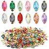 50 Stück Bunte Pferdauge Zum Aufnähen Acryl Strasssteine Mit Goldener Kralle Glas Kristall Zum Aufnähen Perlen Für Kleidung Kopfbedeckung Dekoration
