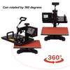 12x15 Inch 8 In 1 Multifunctional Combo Digital Heat Press Thermal Transfer Machine with Mug Plate