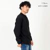 [T-shirt.st] Long-sleeve Mock Neck T-shirt, Extra Thick 10.2 oz, Men's & Women's, Black, XL