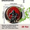 Retro Samurai Metal Tin Sign Waterproof Aluminum Wall Art for Home Cafe Garage Decor