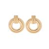 High-End European Geometric Metal Earrings for Women