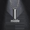 Popular PSI Symbol Necklace: High-Polished Stainless Steel Pendant for Women