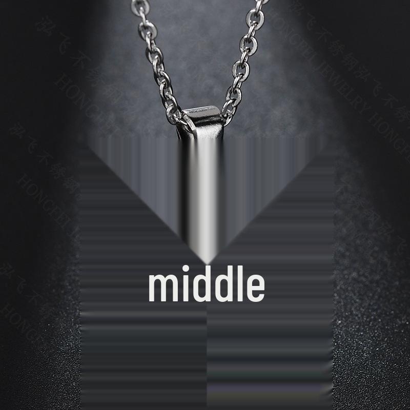 Popular PSI Symbol Necklace: High-Polished Stainless Steel Pendant for Women