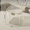 1Pcs Bedroom Desk Storage Box Transparent Trash Garbage Can New Desktop Bin