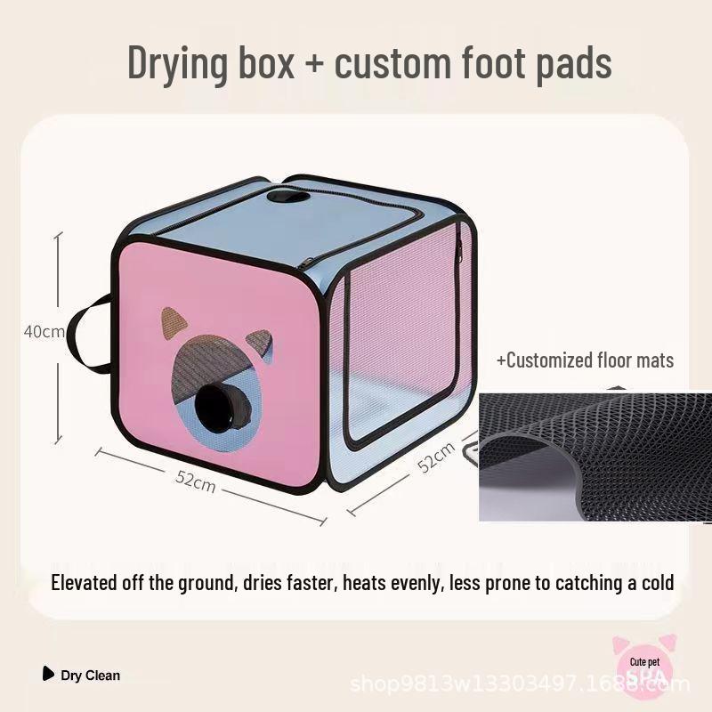 Tragbare Faltbare Haustier-Trockenbox: Katzen- & Hunde-Fön für den Heimgebrauch