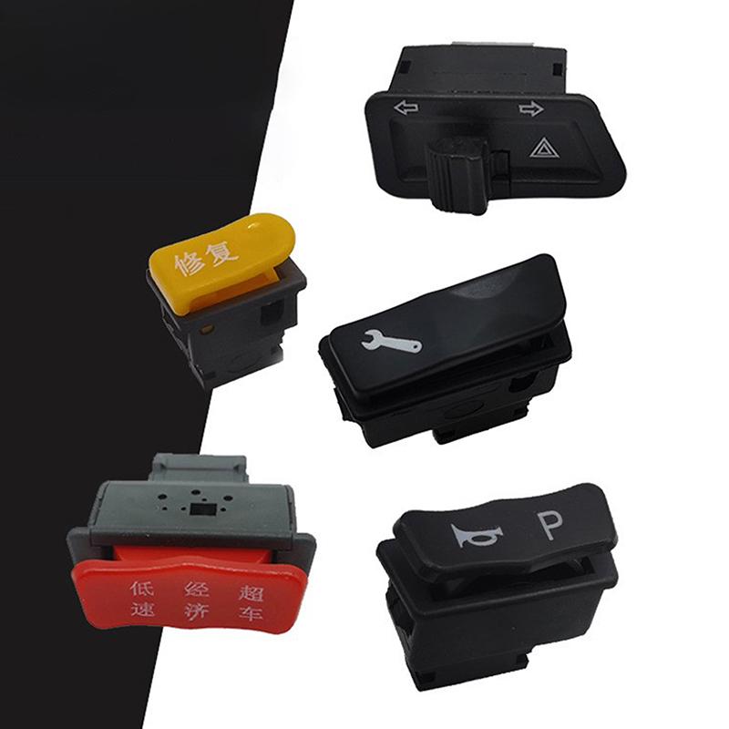 4PCS Universal Electric Motorcycle Accessories Headlight Horn High/Low Beam Dimmer Turn Signals Five Switches And Buttons