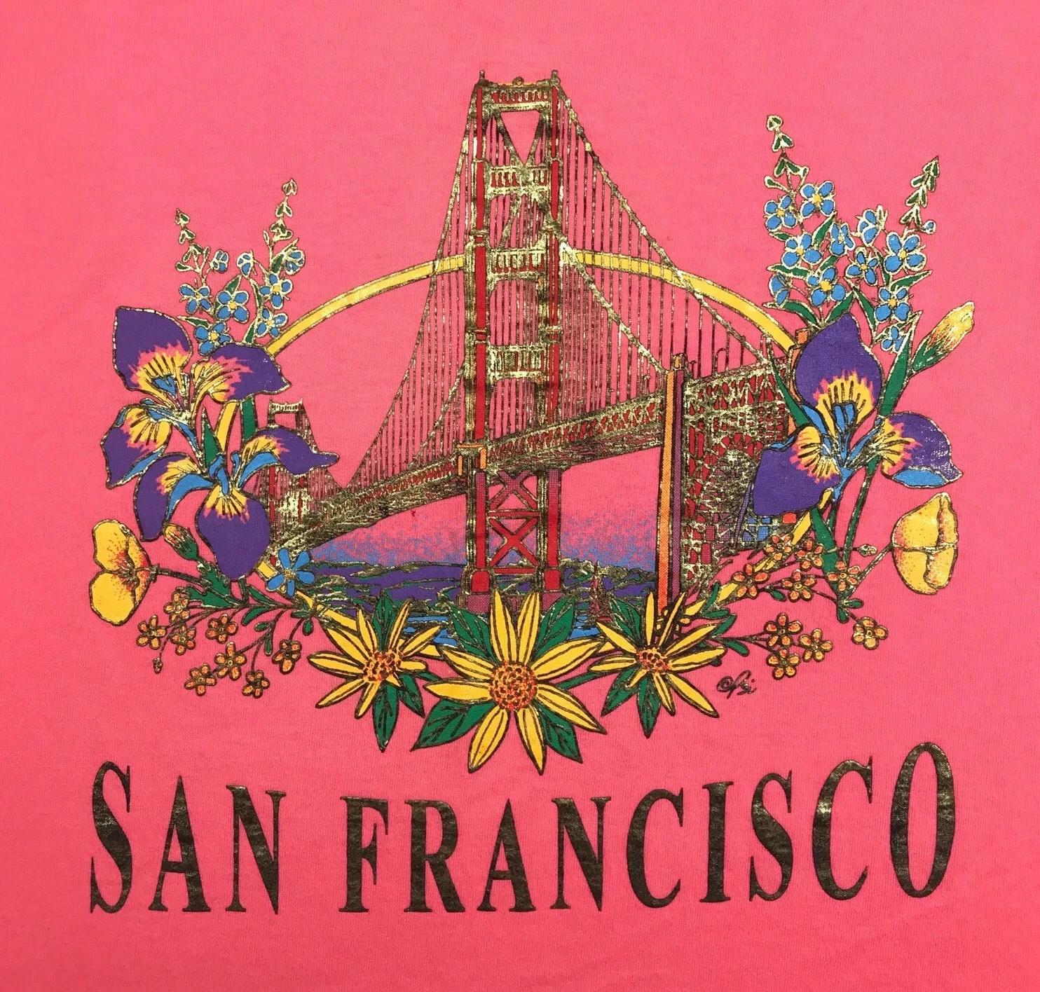 

vintage 90s SAN FRANCISCO GOLDEN GATE BRIDGE T-Shirt M california single stitch L