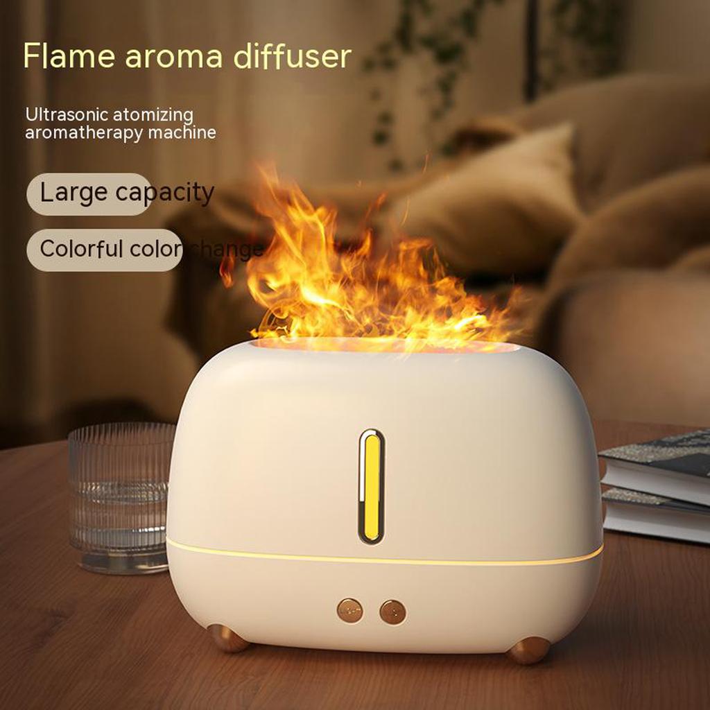 Flame Air Humidifier Aromatic Diffuser Usb Mute Noise Reduction Large Fog Volume Home Bedroom Mini Air Humidifier