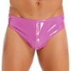 Mens Wet Look Patent Leather Briefs Underwear Male Underpants Club Pole Dancing Costume