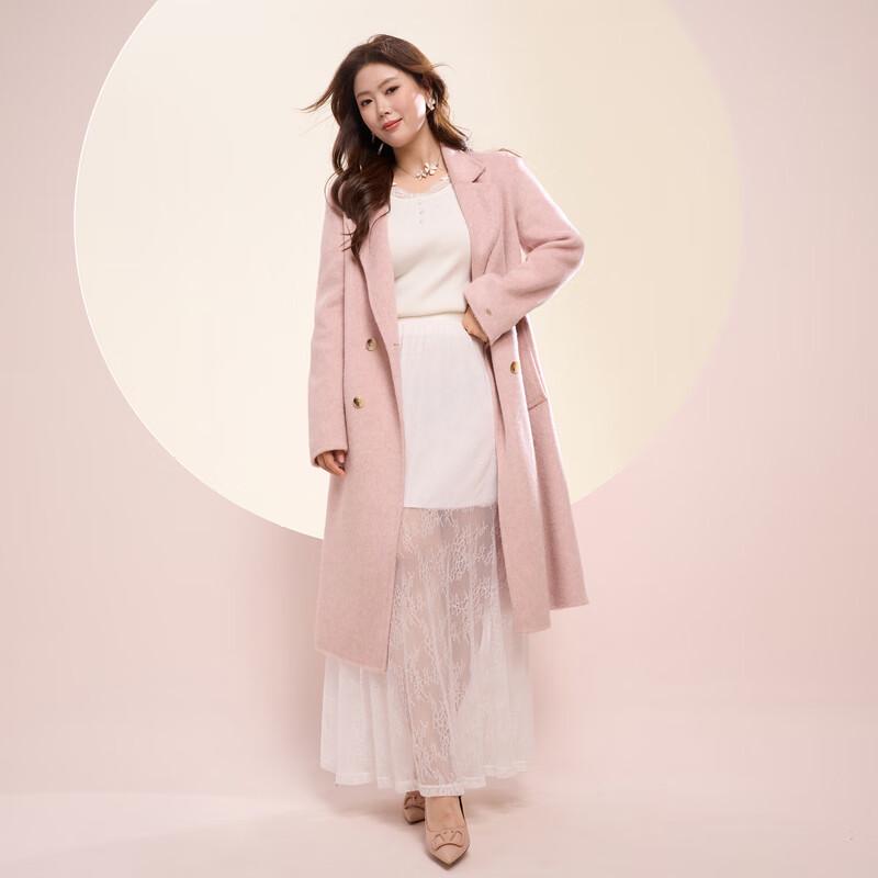 

Sancai Женское пальто большого размера из 100% мериносовой шерсти для долгой зимы XL