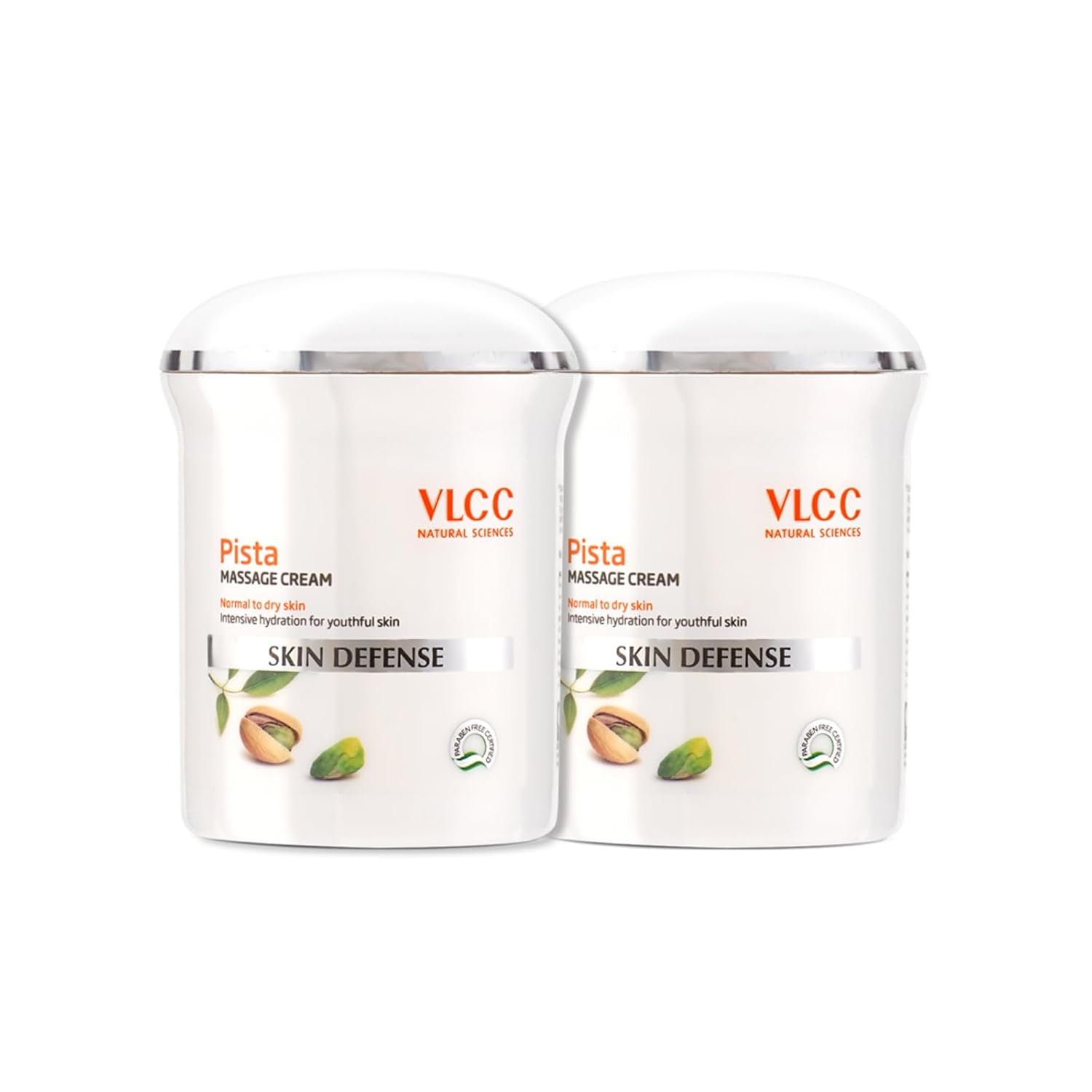 

VLCC Pista Massage Cream 50g Pack of 2 For Intensive Hydration Radiance And Skin Protection With 10 Natural Extracts