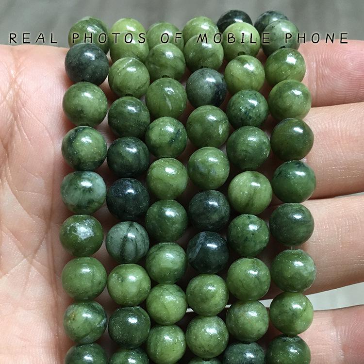 Southern Jade Beads - Natural Stone Semi-Finished DIY Jewelry Accessories