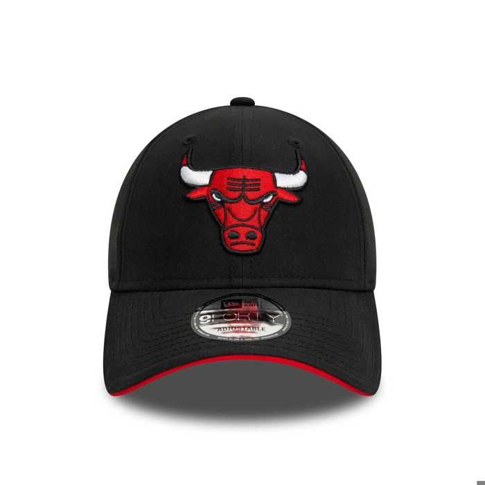 Casquette - NEW ERA - 9Forty - Noir - Logo Chicago Bulls - Taille réglable
