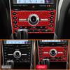 For Ford Explorer Carbon Fiber Auto Central Console Radio CD Control Panel Modification Decoration Sticker Interior Accessories